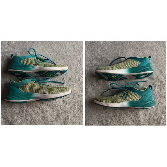 Vionic Adley Active Stretch Knit Lace-Up Comfort Sneaker Shoe Green Blue Sz 7 - Picture 5 of 17